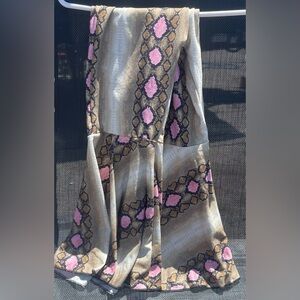 Snake print bellbottoms